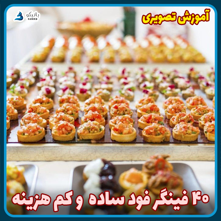 فینگر فود ساده و کم هزینه با آموزش رایگان انواع فینگر فود به صورت تصویری